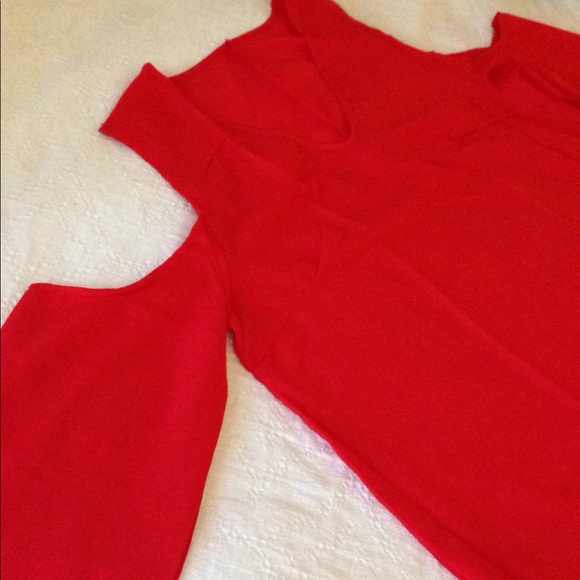 Sexy Open Shoulder Little Red Dress! Up to 4XL! - Picture 5 of 6